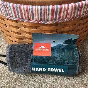 NWT Ozark Trail Gray Velour Fishing Hand Towel